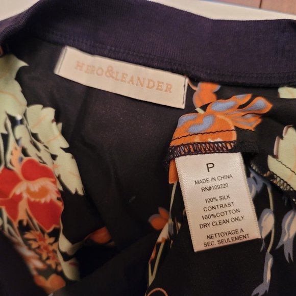 Anthropologie sill kimono top black floral size P - Picture 4 of 4